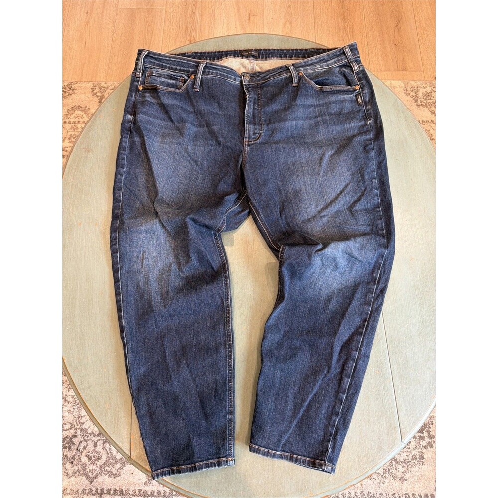 Silver Jeans Co Most Wanted Skinny Jeans Womensā Plus Size 24 L27 Dark Wash Blue